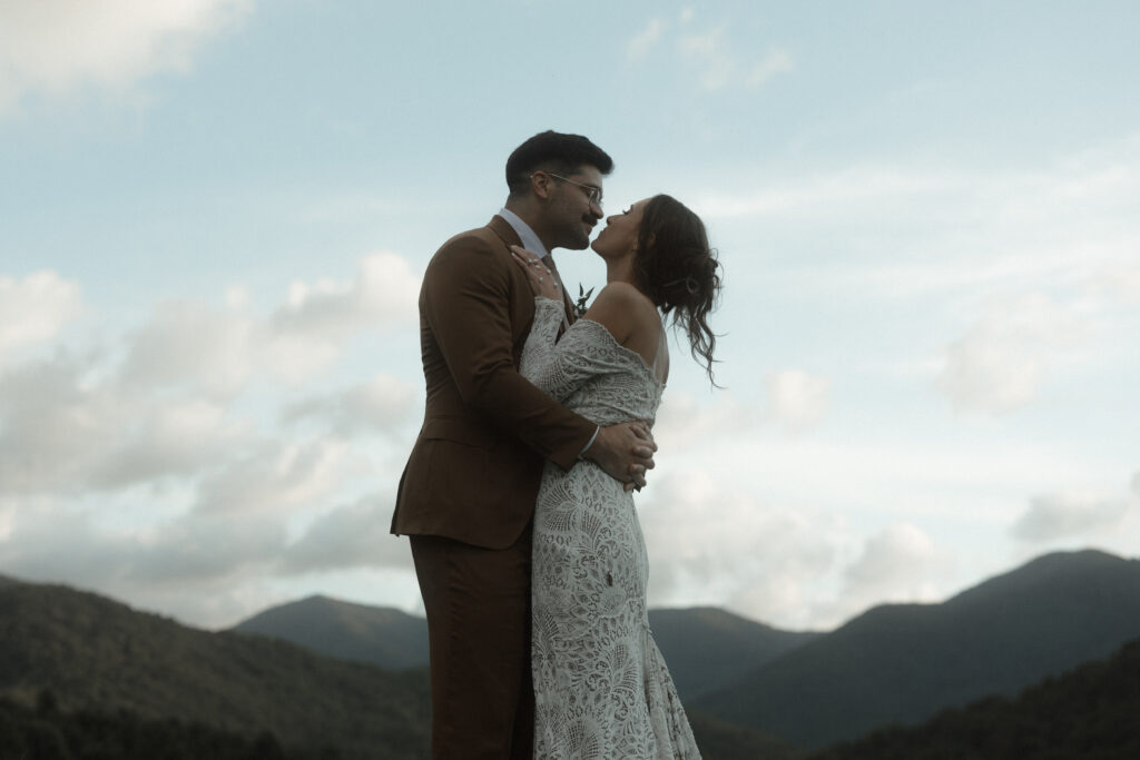 Asheville North Carolina intimate destination wedding photographer elopement